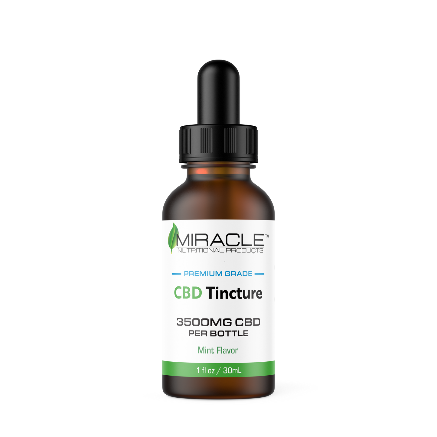 3500mg Broad Spectrum CBD Tincture Oil - Mint Flavor