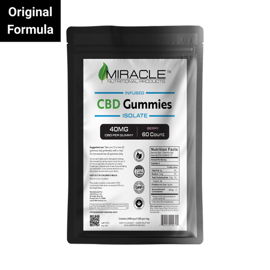 CBD Infused Gummy 40mg   (2400mg 60ct )
