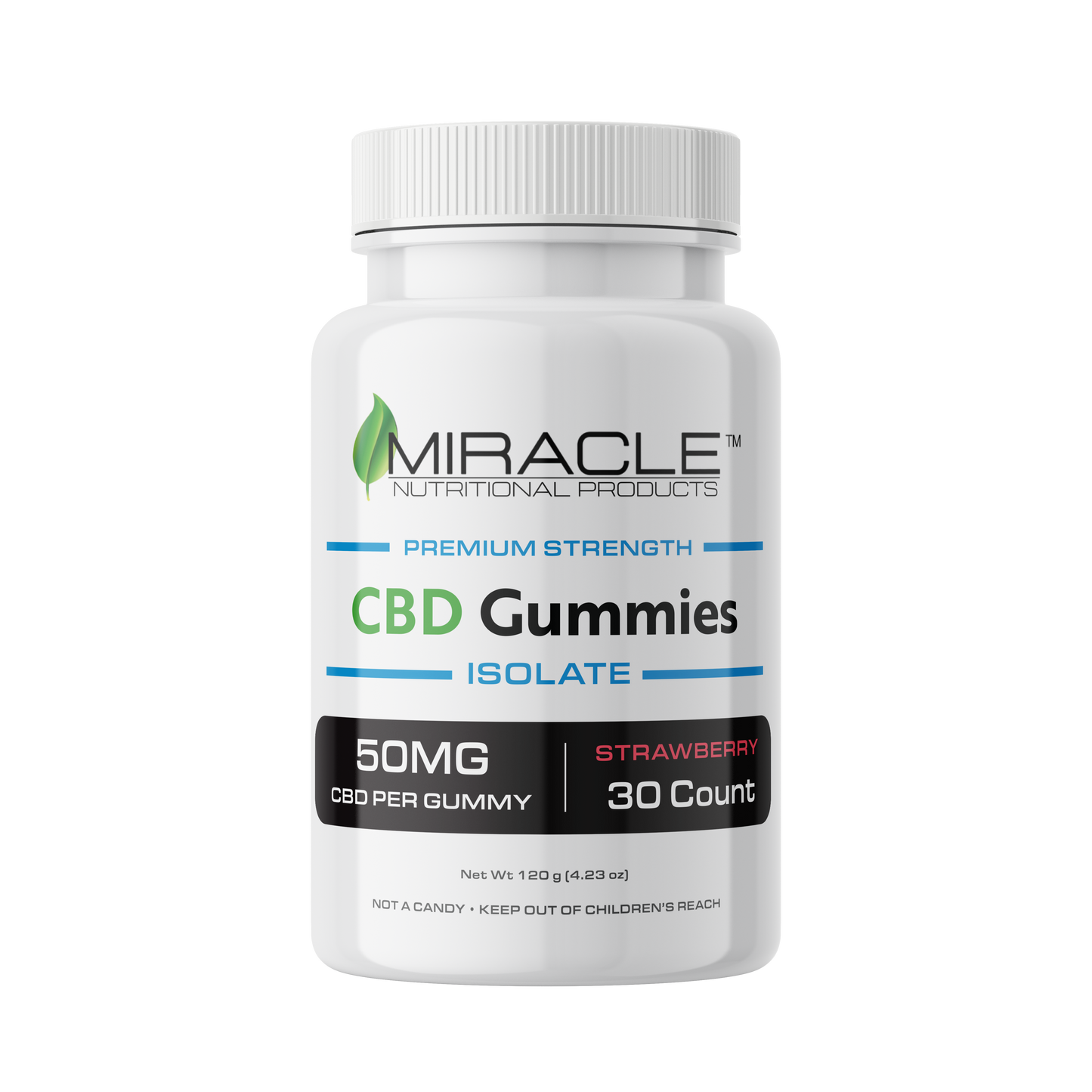 50mg CBD Isolate Gummies - 30ct.